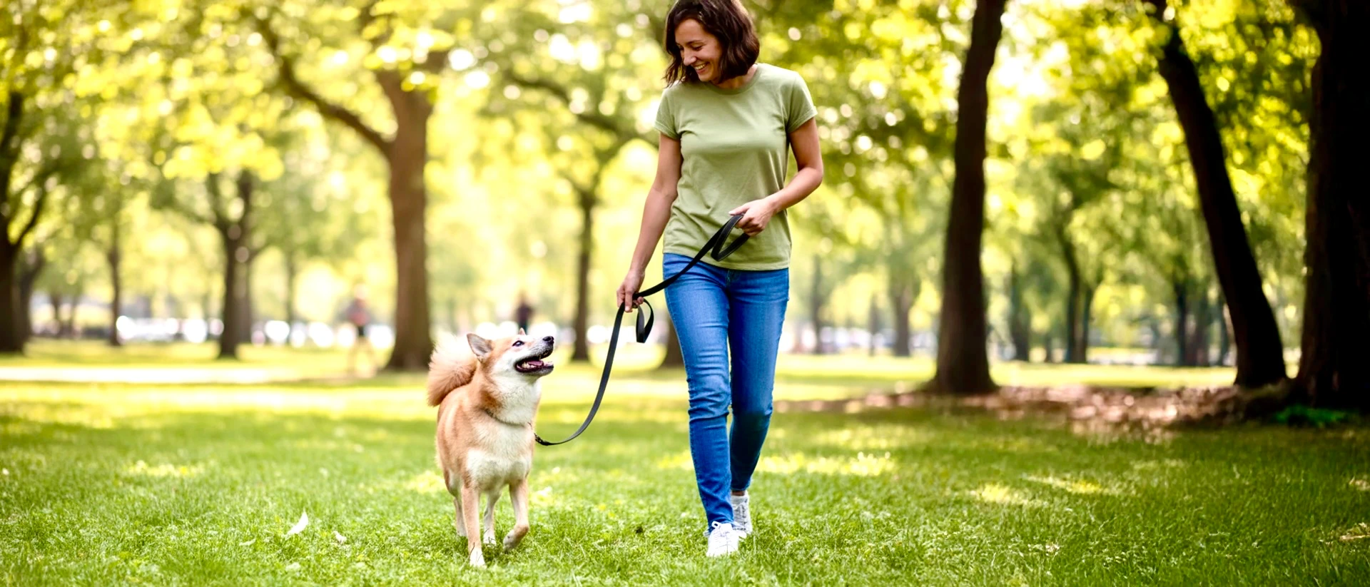 Passeio tranquilo no parque